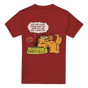 Garfield Mens Eat & Sleep T-Shirt / Cardinal